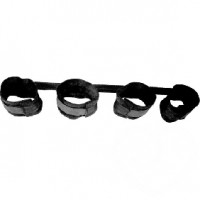 Leg Spreader Bar, Flexible, Faux Fur Cuffs